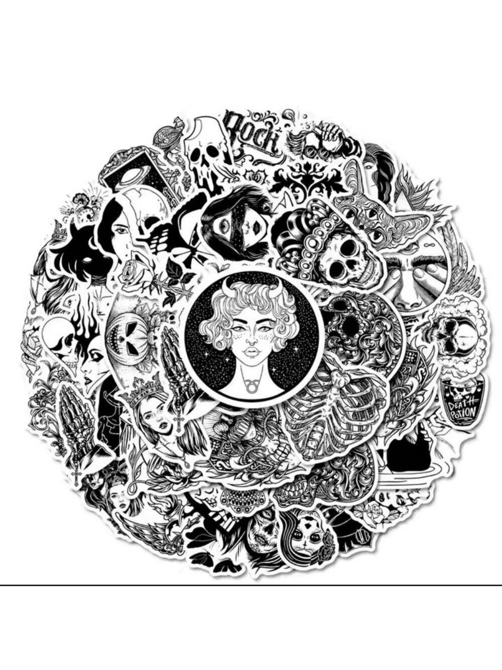 2/$10 25 Piece Gothic Sticker Set - Picture 5 of 6